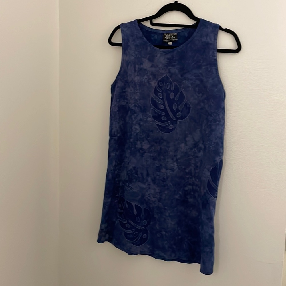 Blue batik tunic